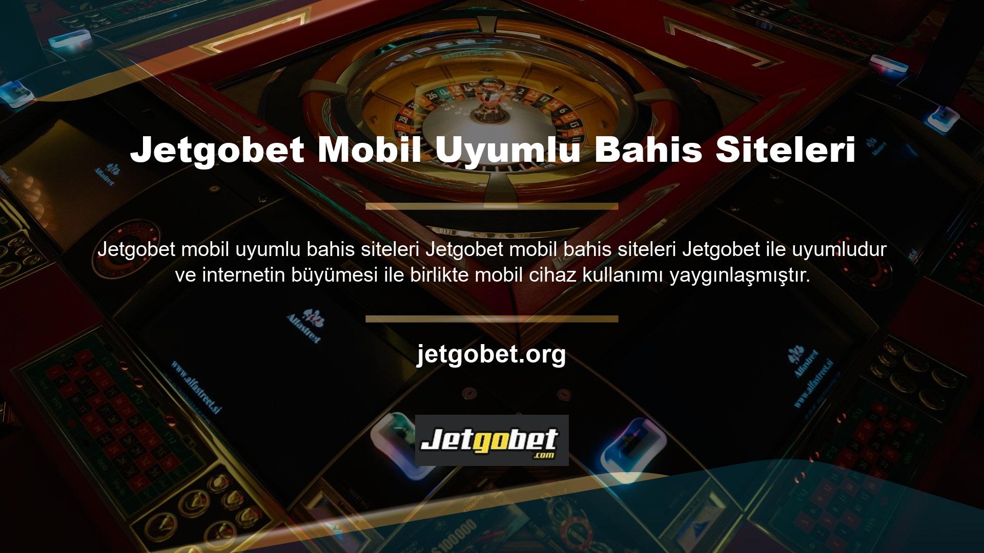 Giriş Jetgobet, bahisçilerin her zaman, her yerde casino oyunlarına katılmasına olanak tanıyan bir mobil program kurarak mobil alanda lider haline geliyor