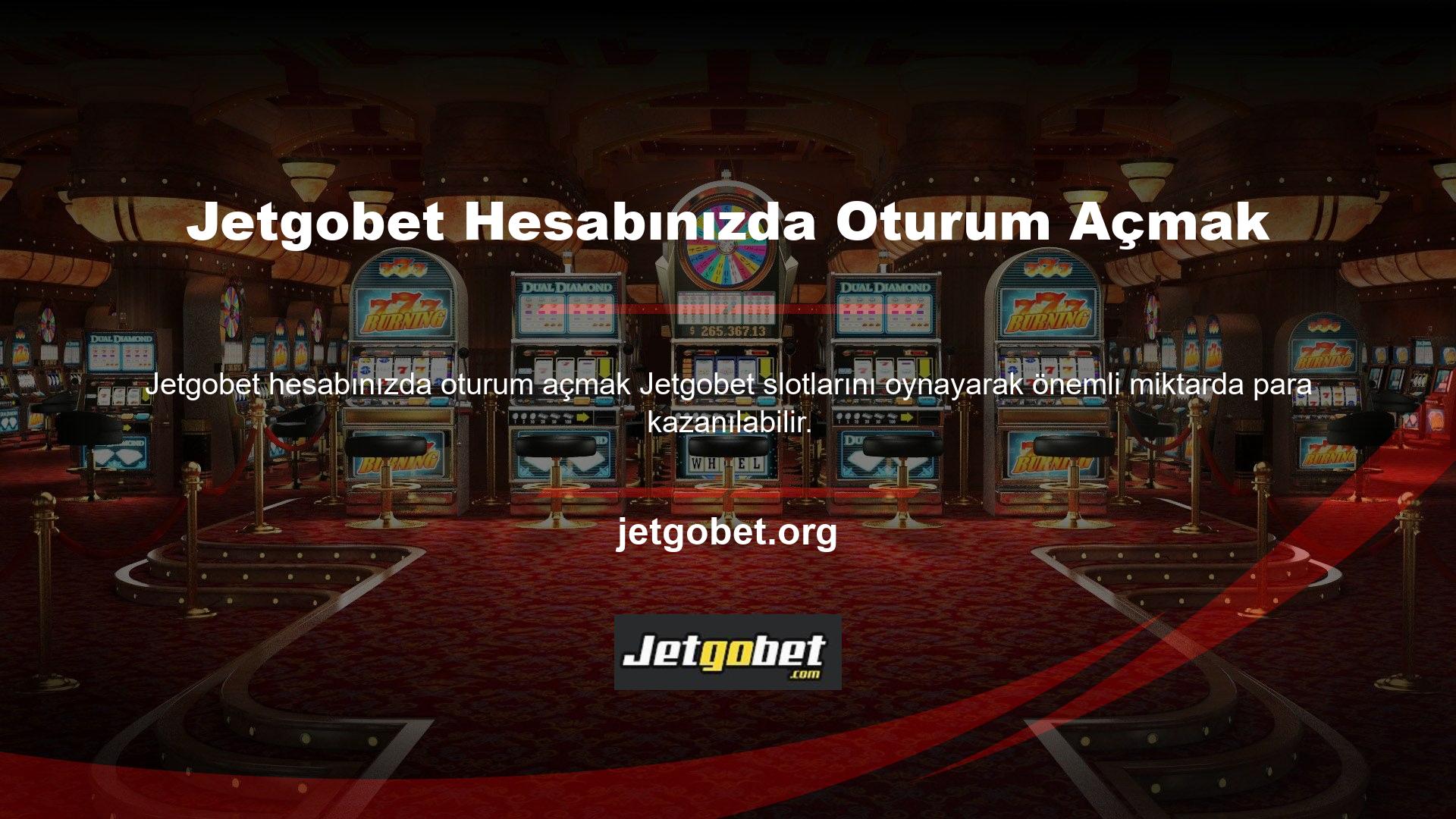 Jetgobet, oyun dünyasında imrenilen slotları zaten güvence altına almış riskli bir bahistir