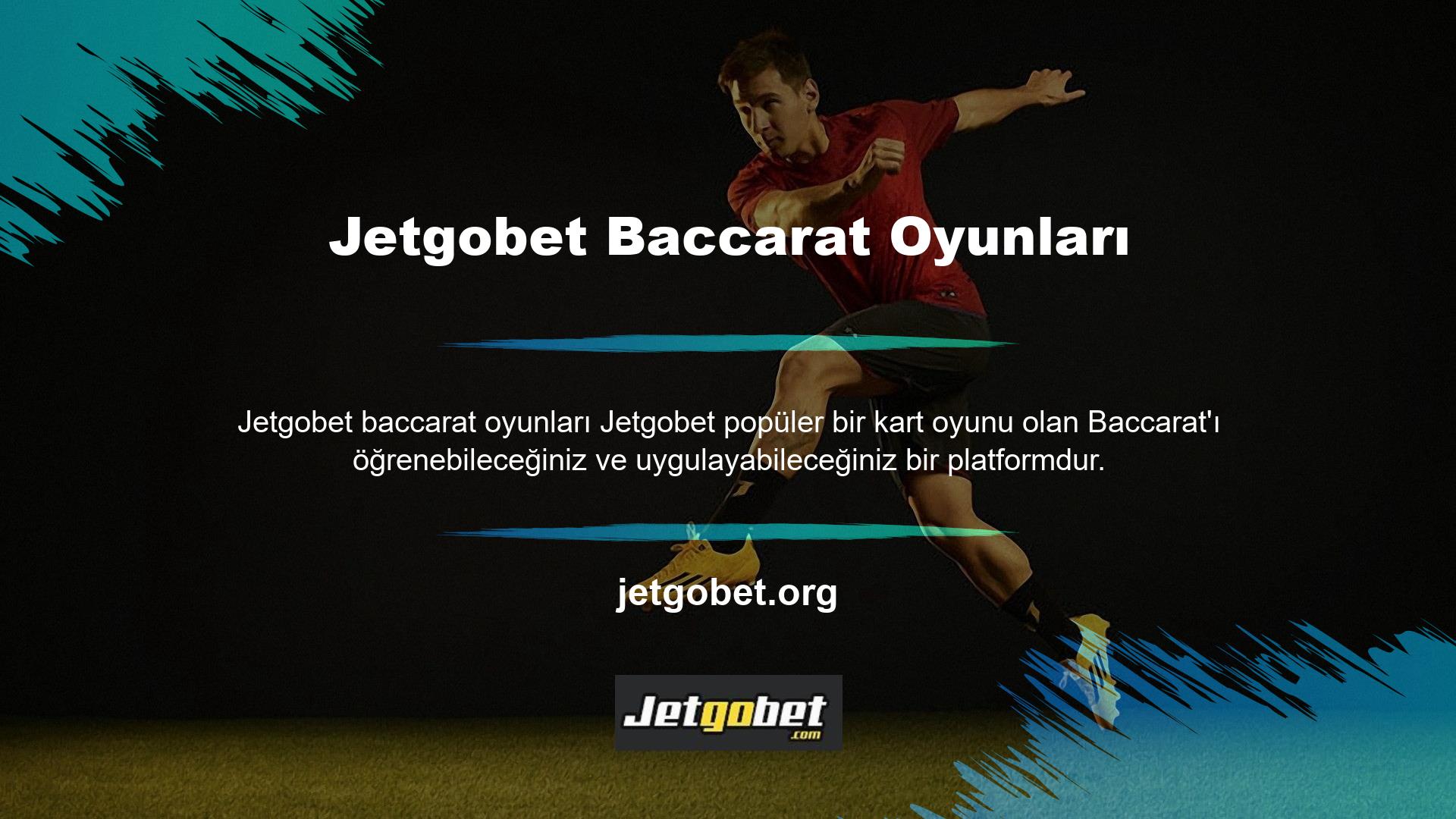 Kendi bakara oyunlarınızı başkalarıyla oluşturmak ve paylaşmak için Jetgobet de kullanabilirsiniz